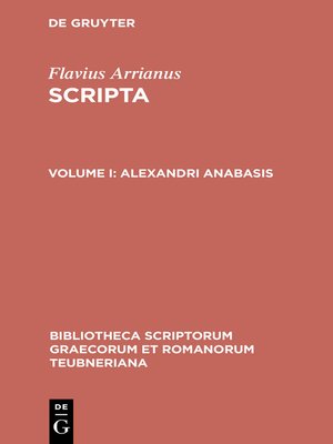 cover image of Alexandri anabasis